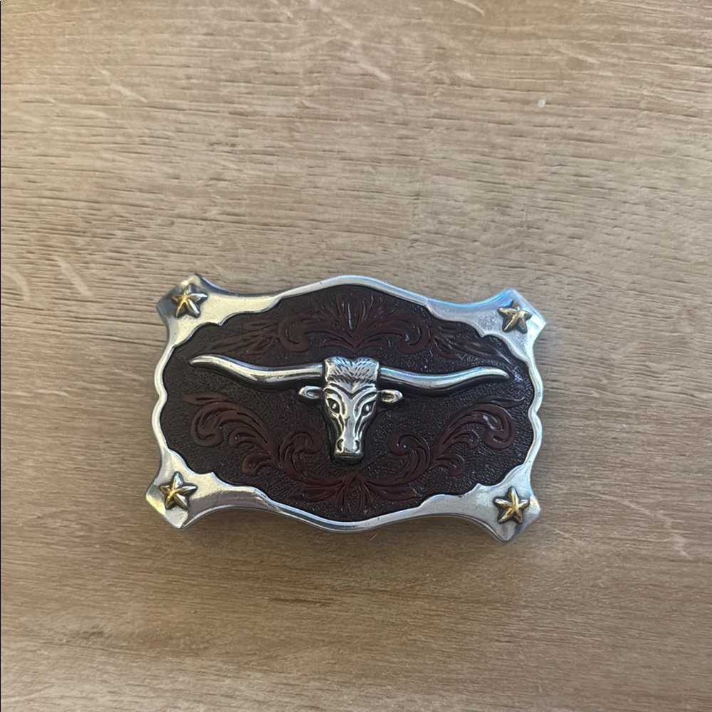 Western Bull Head Belt Buckle